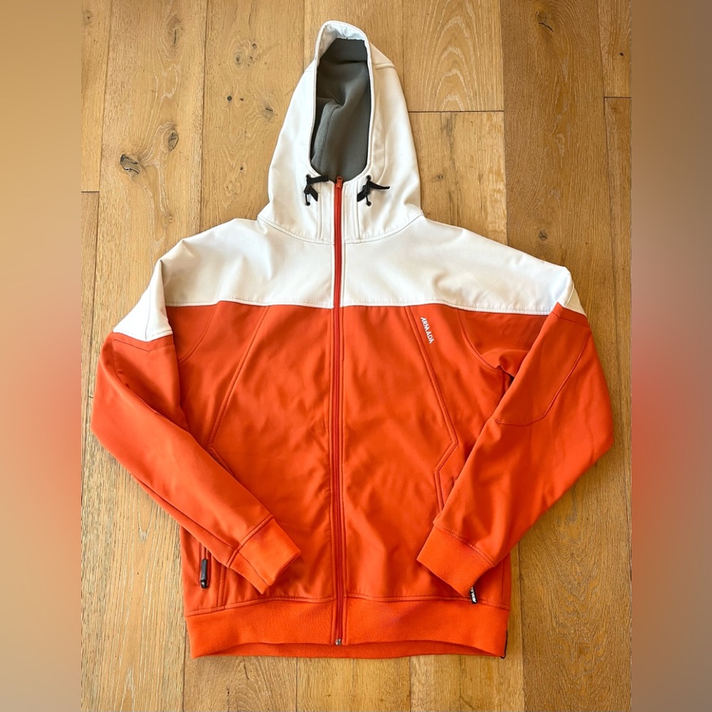 Armada zip-up fleece lined shell jacket XL